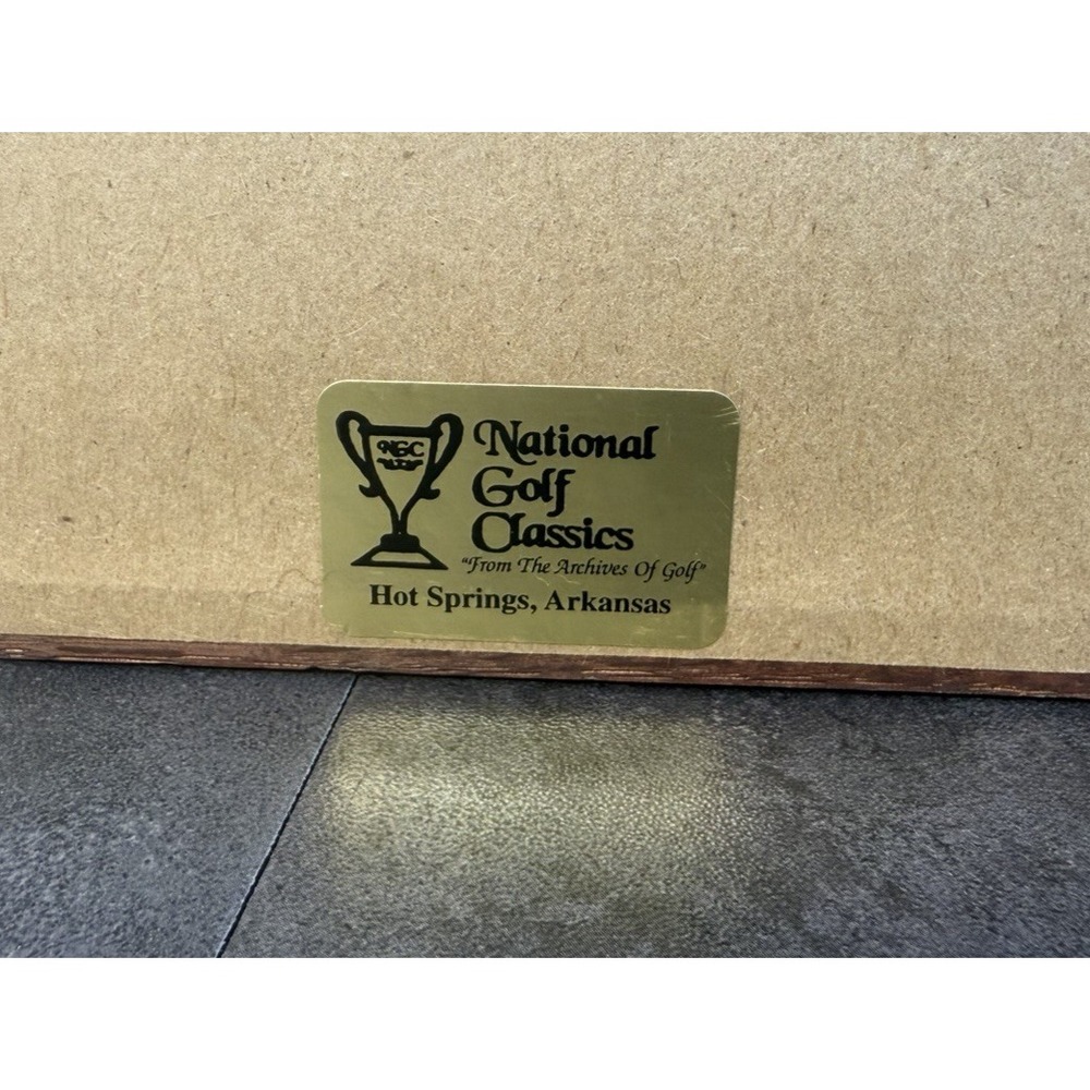 VTG National GOld Classics Pebble Beach Grandeur By the Bay 3D Framed Golf Art - Picture 5 of 5
